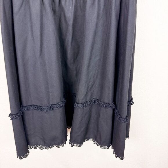 Black Goth Alternative Lace Up Mini Dress XL Halloween Thorn and Fable Hot Topic - Picture 2 of 6